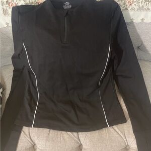 Just USA Black Ski Jacket with White Accents